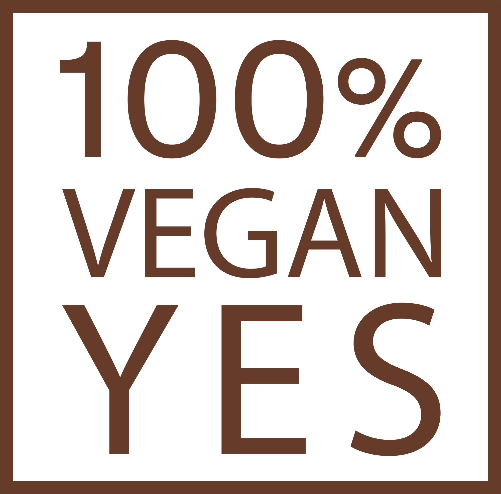100% VEGAN YES